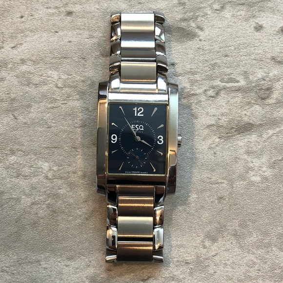 movado rectangular men's watch